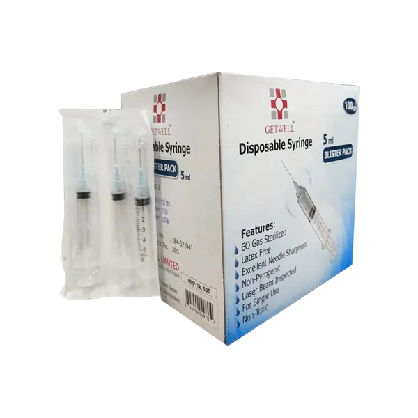 Get Well 5cc (5ml) Disposable Syringe